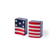 Boston International Shaker Flags Stars and Stripes 2 Piece Salt and Pepper Set BCST2076